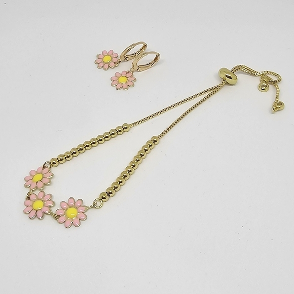 Pink Daisy Jewelry Set - Picture 5 of 5